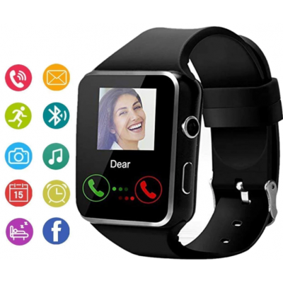 HD Bluetooth Smart Watch With Sim/Memory/Camera - (X6 HD)